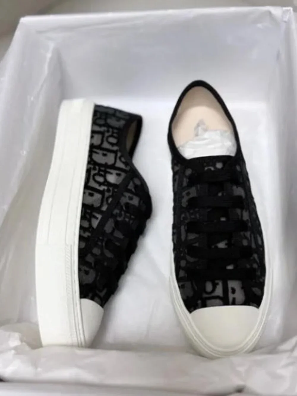 Walk'n'Dior Sneaker Black Dior Oblique Embroidered Mesh